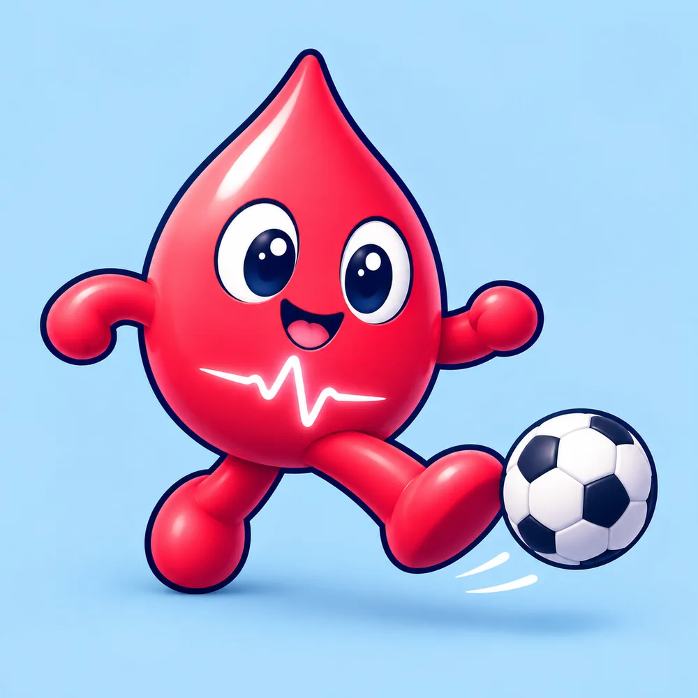 Pulzík kope do míče — fotbal