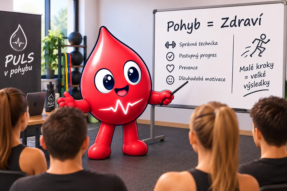 Pulzík prezentuje u tabule na workshopu